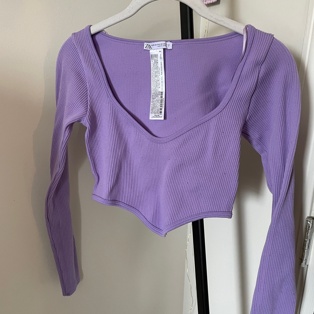 Zara cropped long sleeve